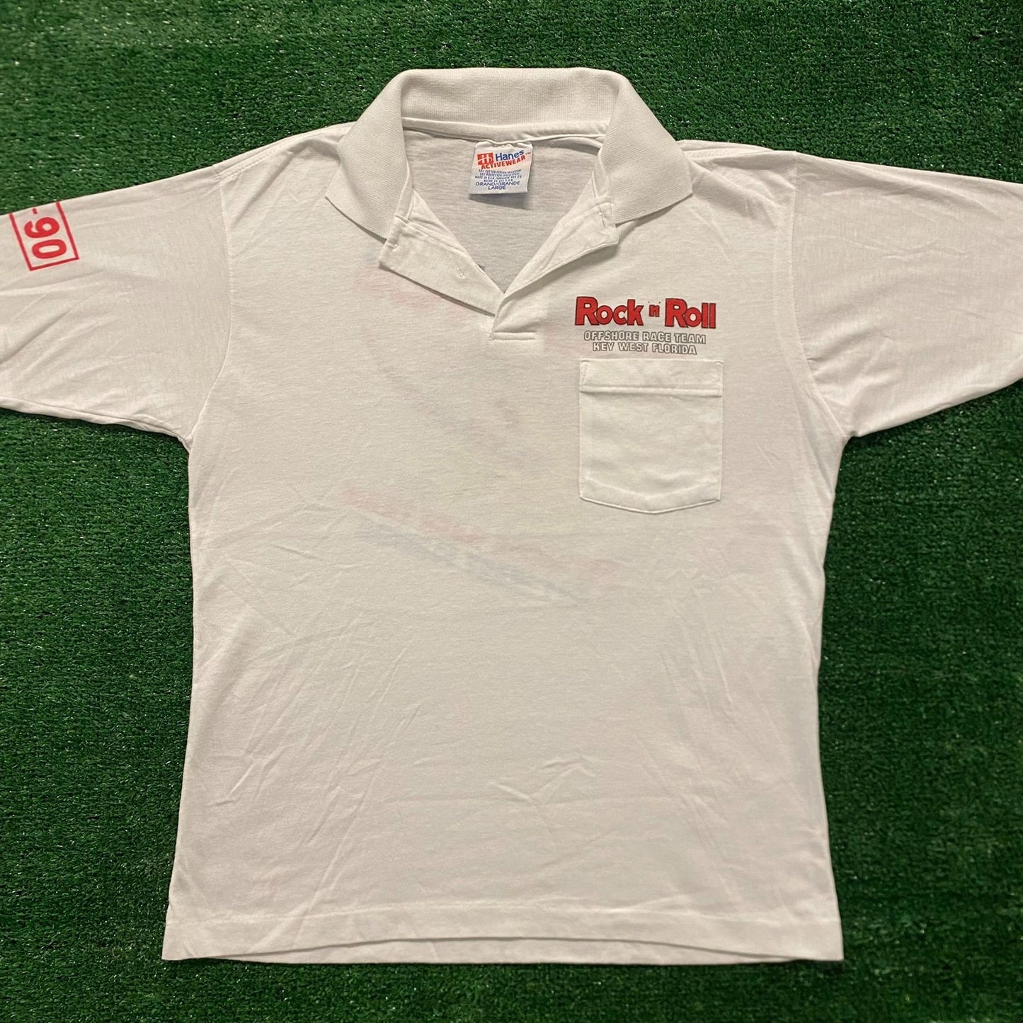 Key West Boat Racing Vintage 90s Polo Shirt