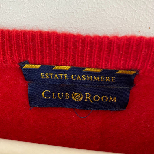 Red Estate Cashmere V-Neck Sweater
