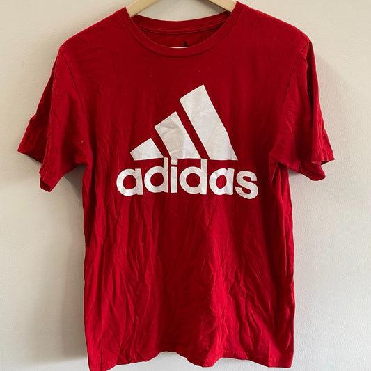 Red Adidas Logo S/S Tee