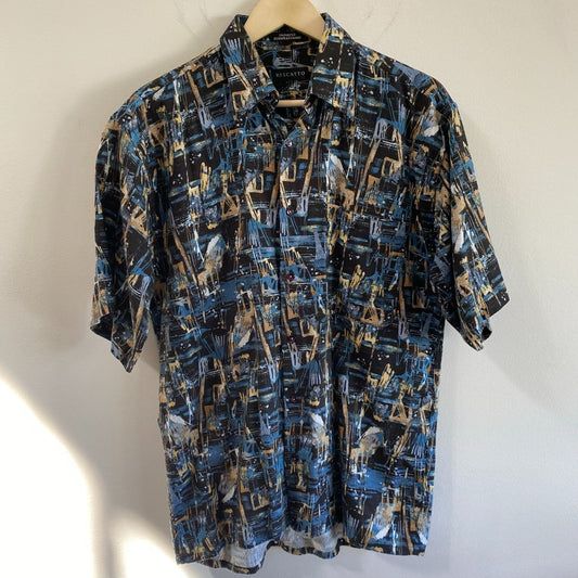 Riscatto Black Abstract S/S Shirt