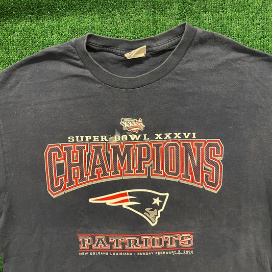 Patriots Football Champions Vintage NFL T-Shirt