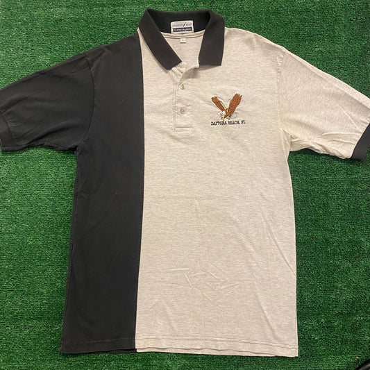 Daytona Eagle Vintage Asymmetrical Polo Shirt