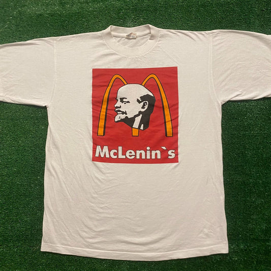 Lenin Communist Russia Vintage 90s Punk Parody T-Shirt