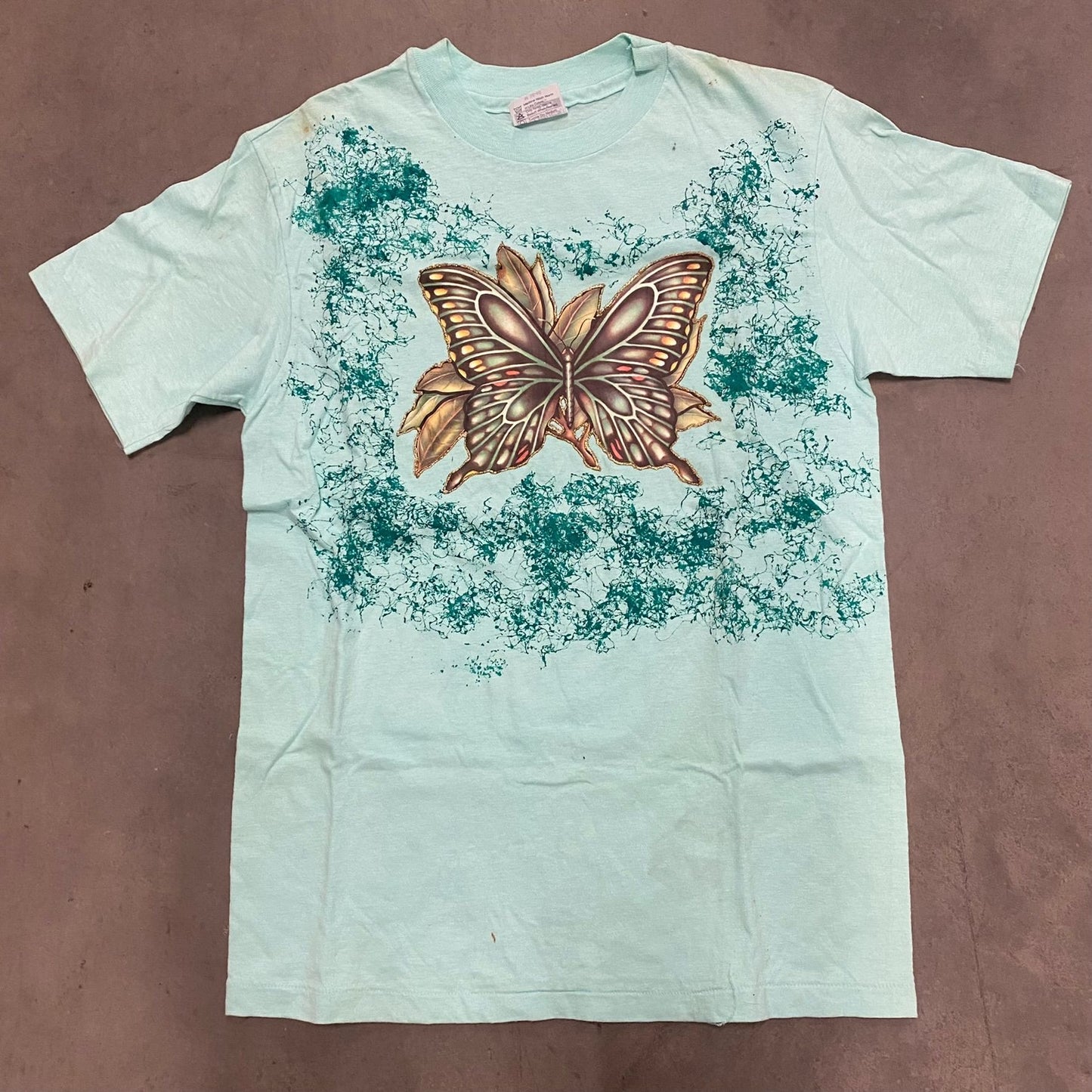 Mint Butterfly Vintage T-Shirt