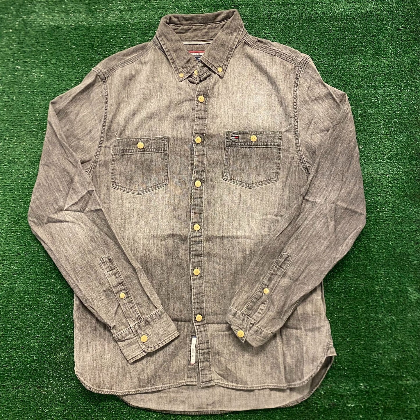Tommy Hilfiger Faded Denim Button Up Shirt