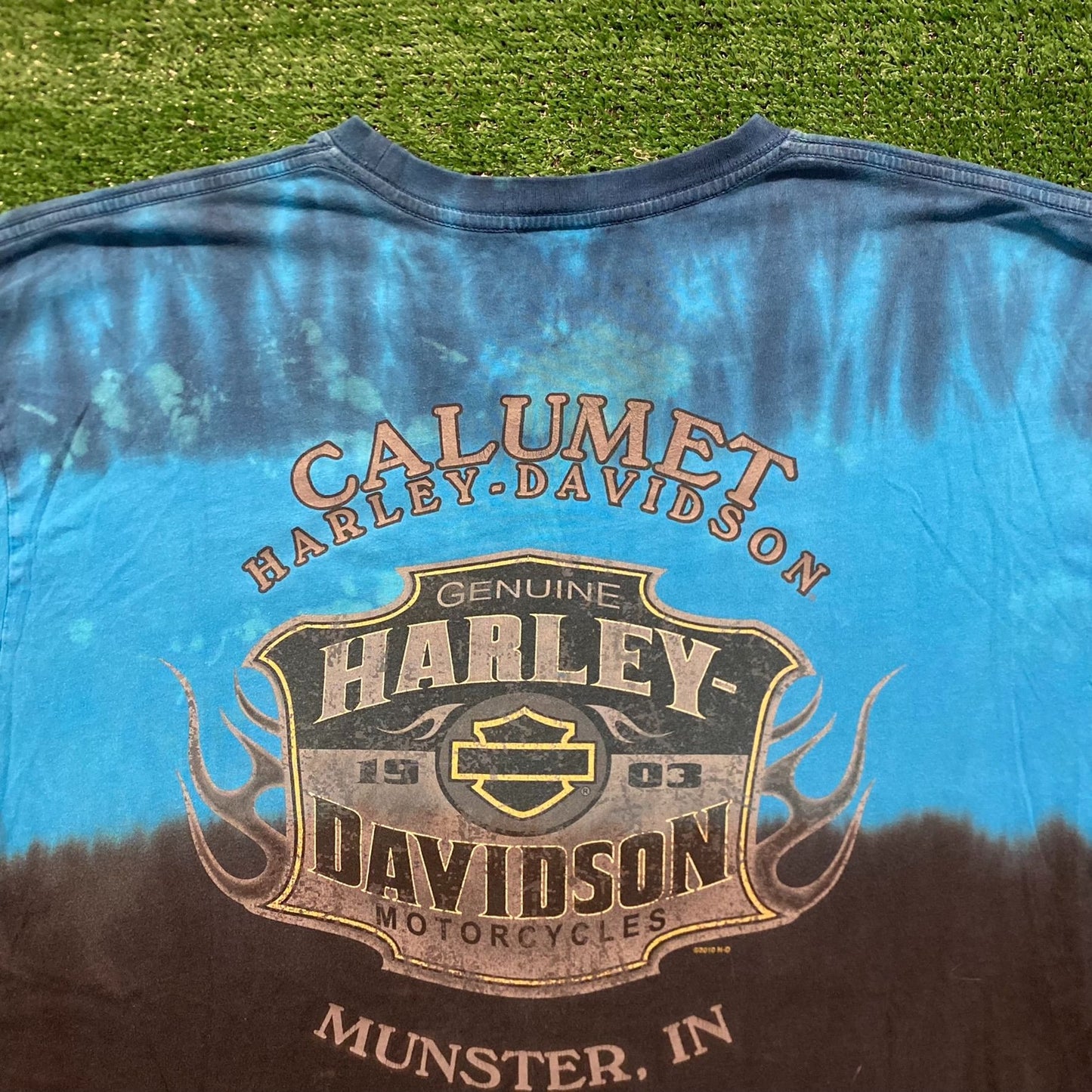 Harley Davidson Motorcycles Tie Dye Biker T-Shirt
