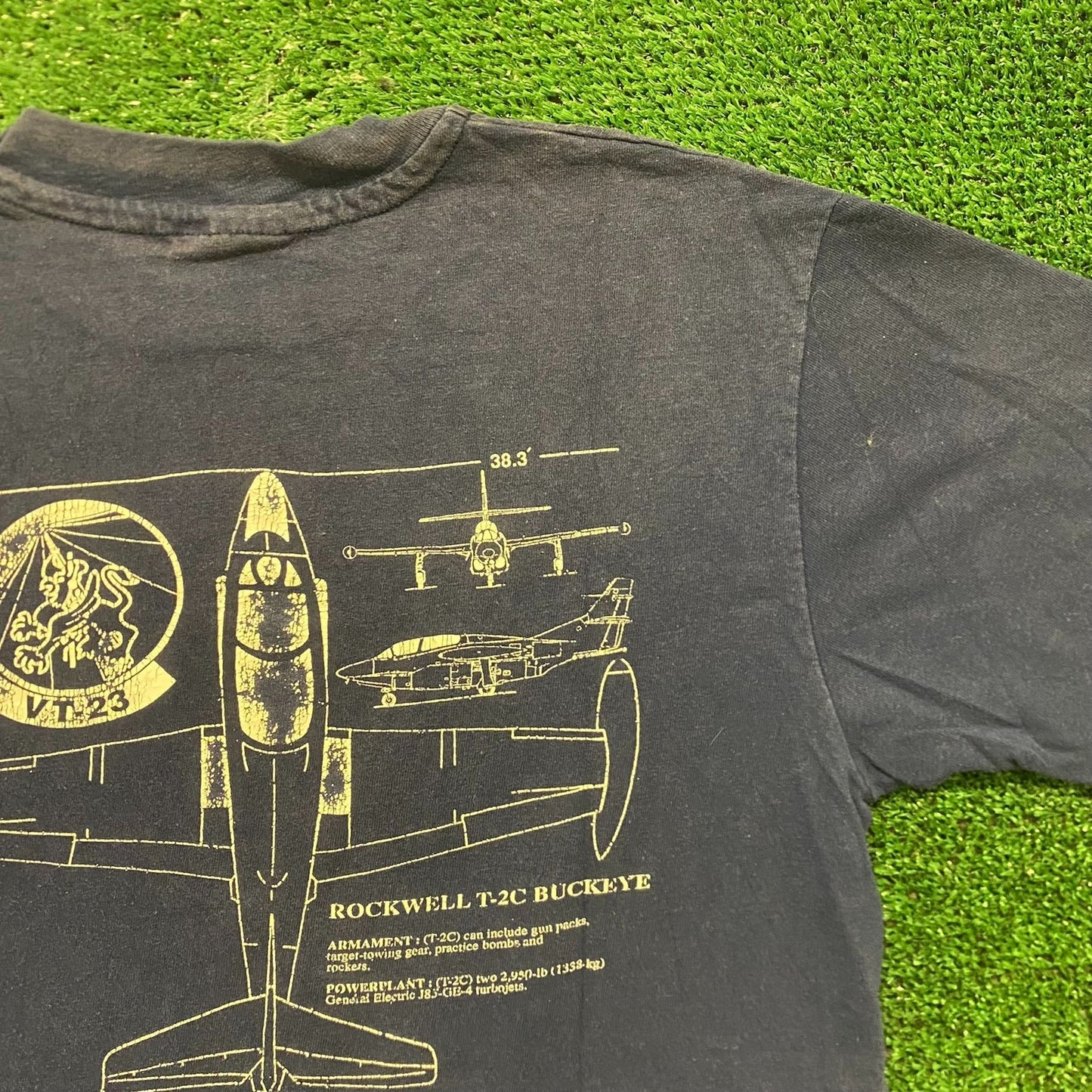 Navy Planes Blueprint Vintage Pilot Aviation T-Shirt