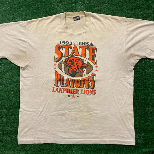 Lions Football Vintage 90s Sports T-Shirt