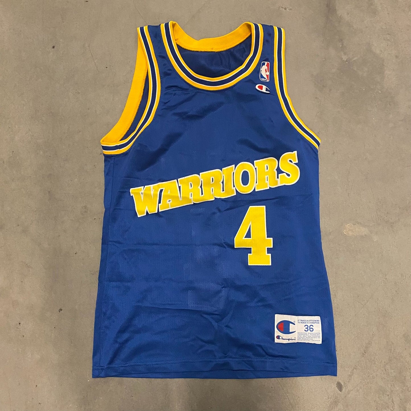 Warriors Webber Vintage Basketball Jersey