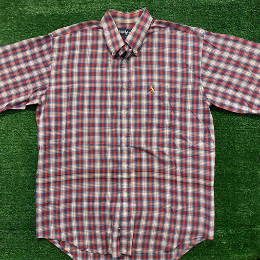 Ralph Lauren Plaid Vintage Button Up Shirt