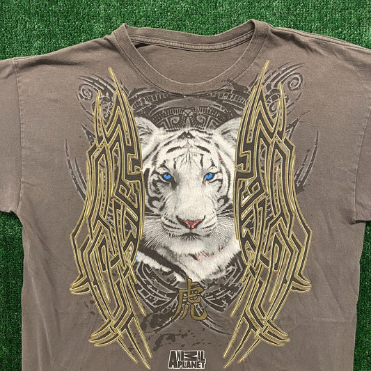 Animal Planet Tribal Tiger Vintage Nature T-Shirt
