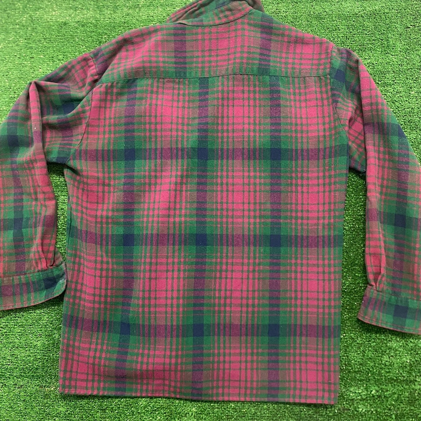 Vintage 90s Grunge Plaid Flannel Shirt