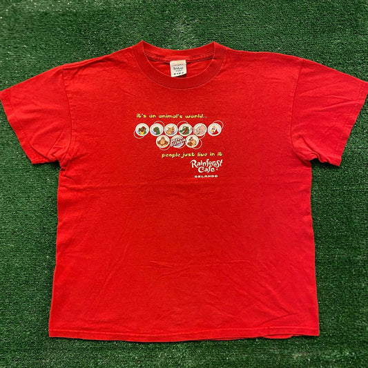 Rainforest Animals Vintage 90s Nature T-Shirt