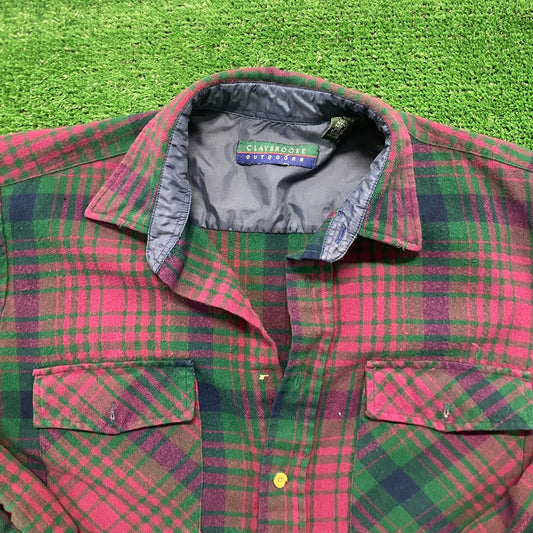 Vintage 90s Grunge Plaid Flannel Shirt