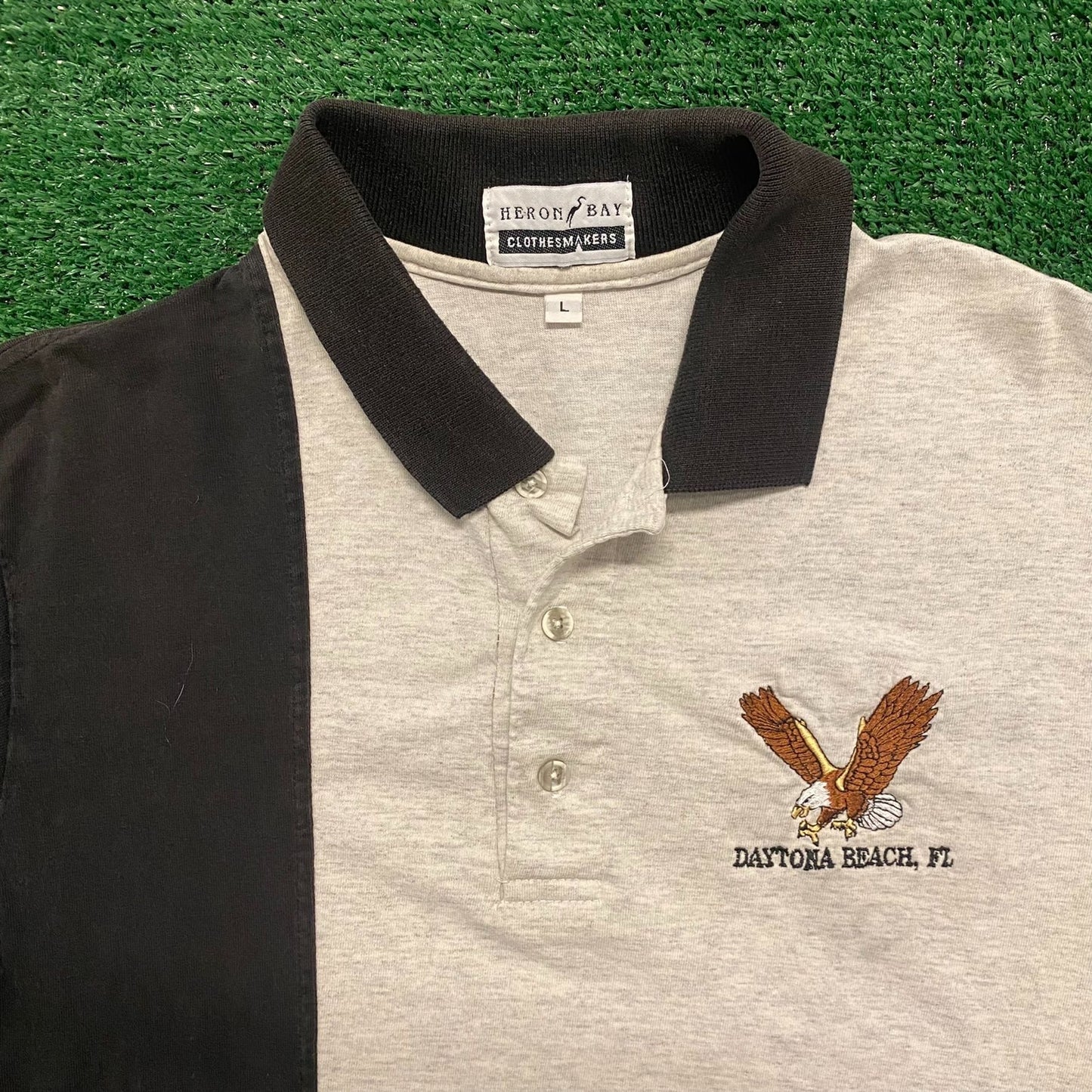 Daytona Eagle Vintage Asymmetrical Polo Shirt