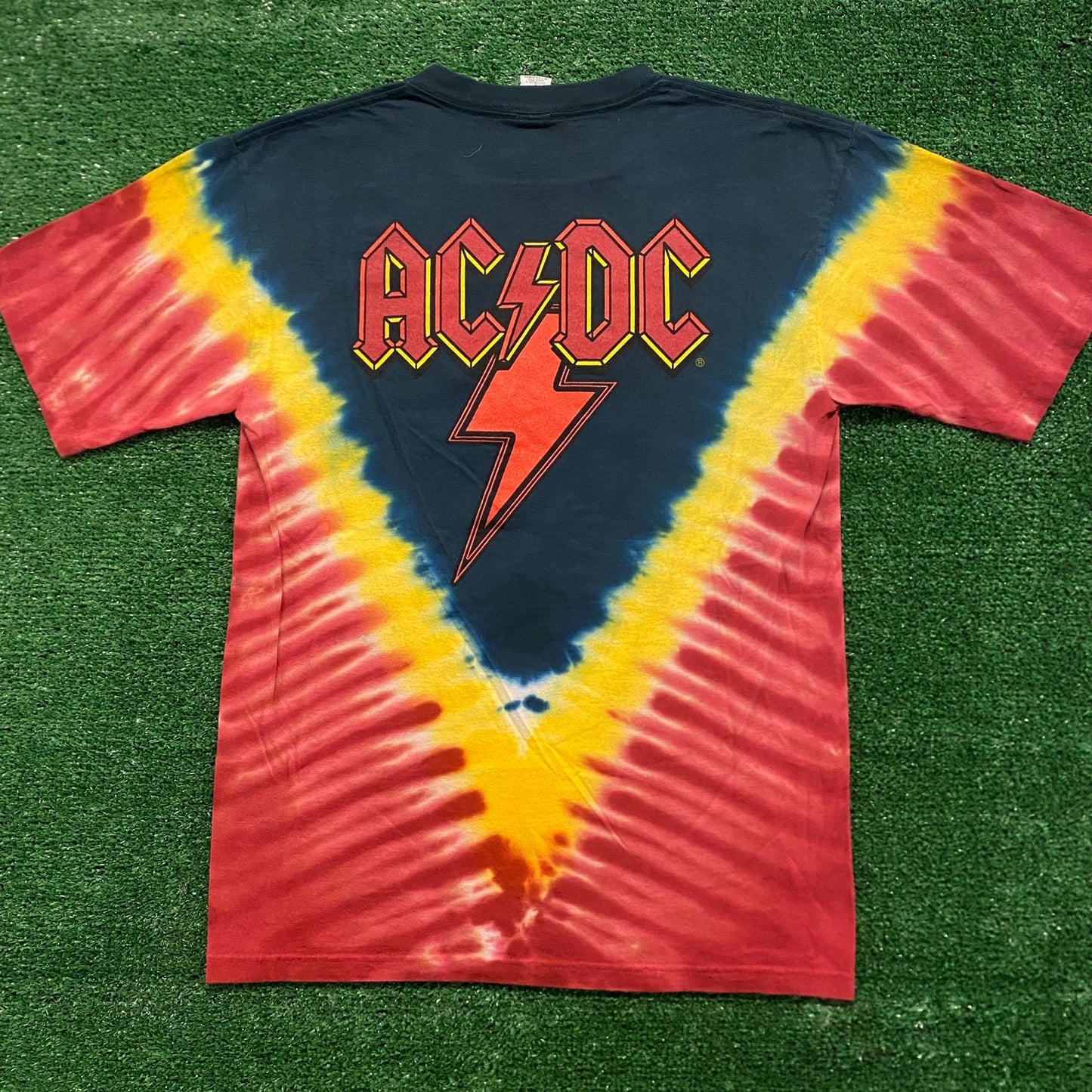 AC/DC Tie Dye Vintage Rock Band T-Shirt