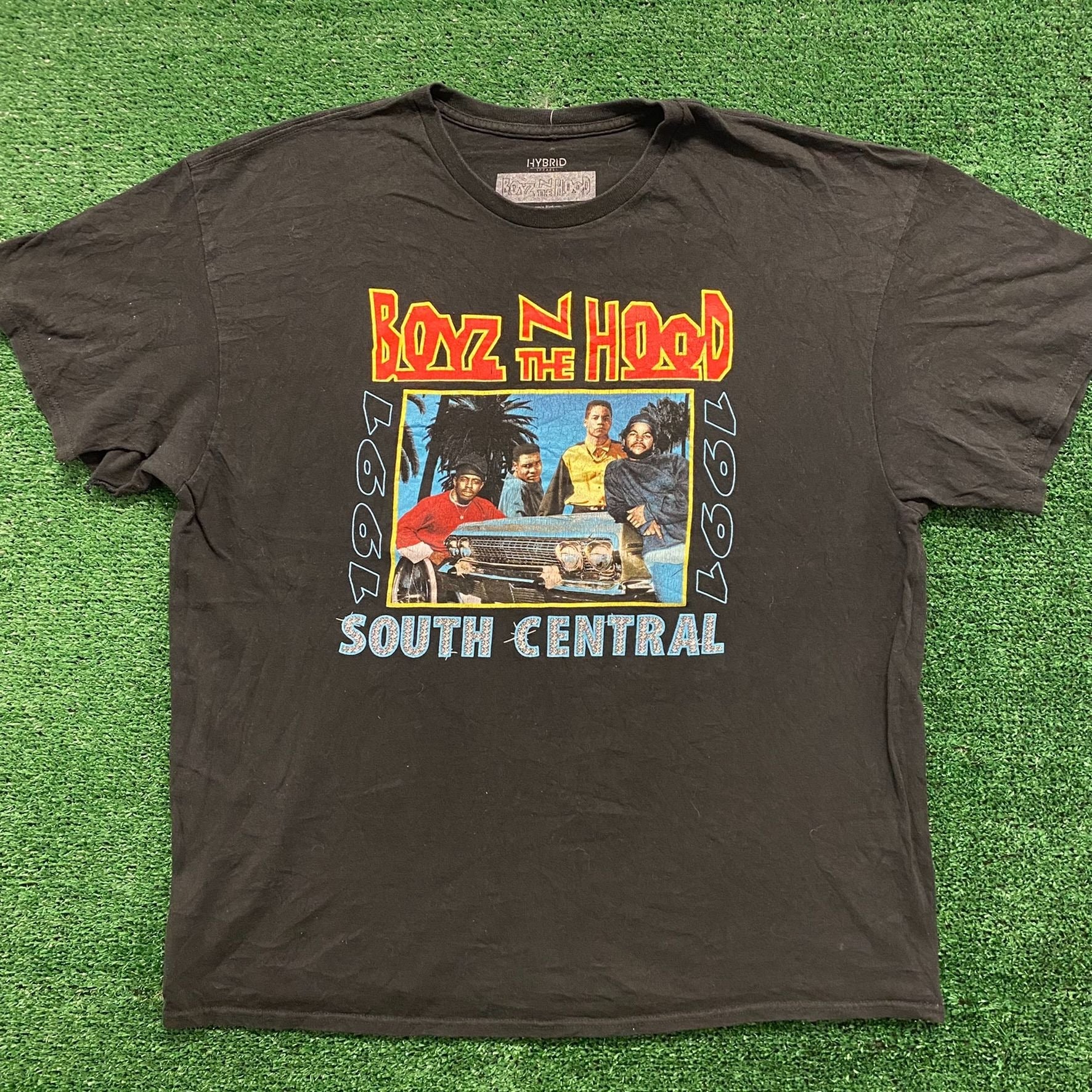 Boyz n the Hood Movie Long Sleeve T-Shirt, Men's XXL cotton black type Vintage Second Hand