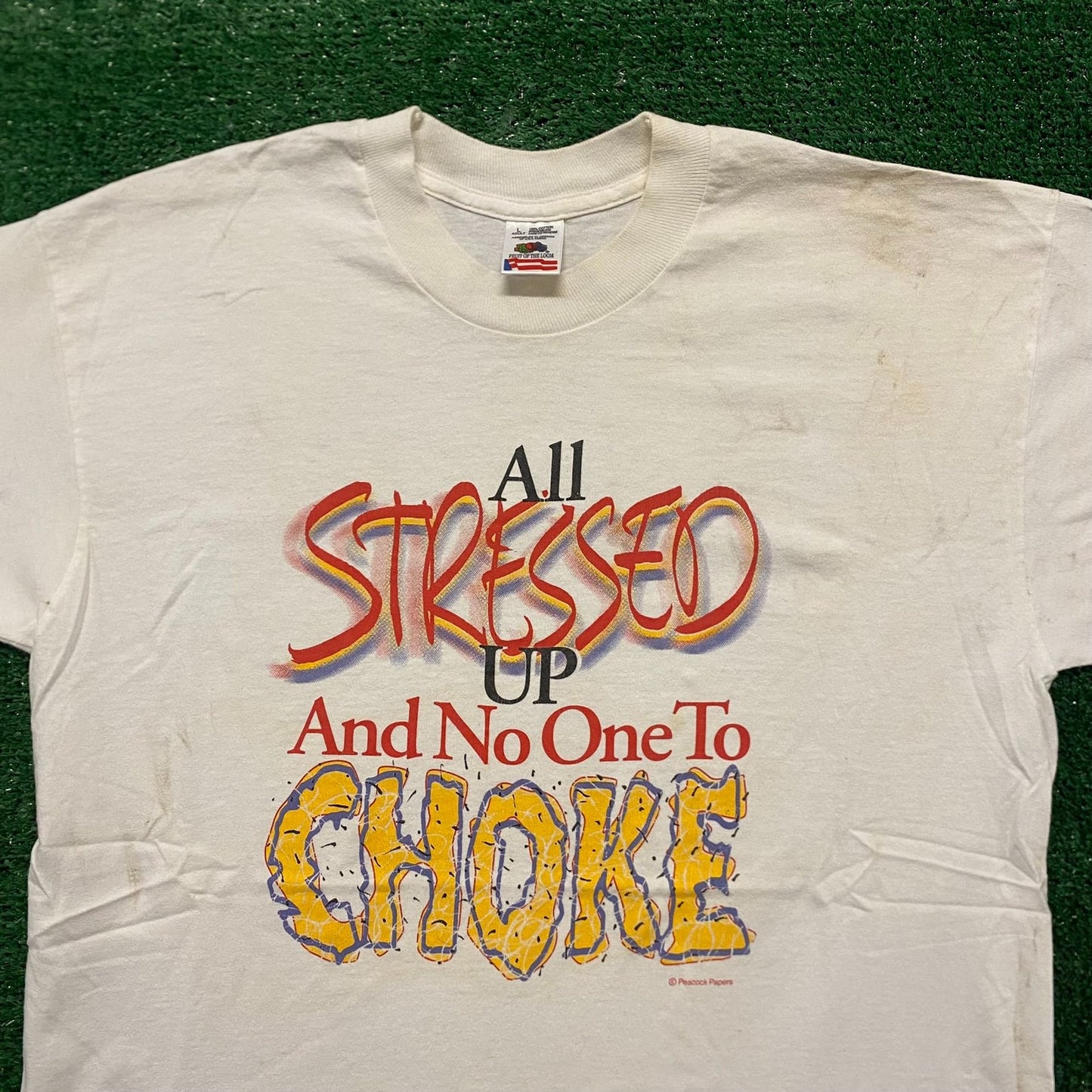 Stress Vintage 90s Bondage Angry Humor T-Shirt