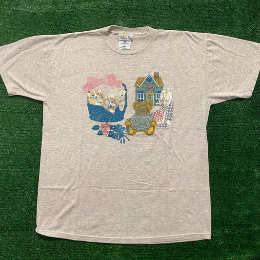 Teddy Bear Vintage 90s Cottage Grandma T-Shirt