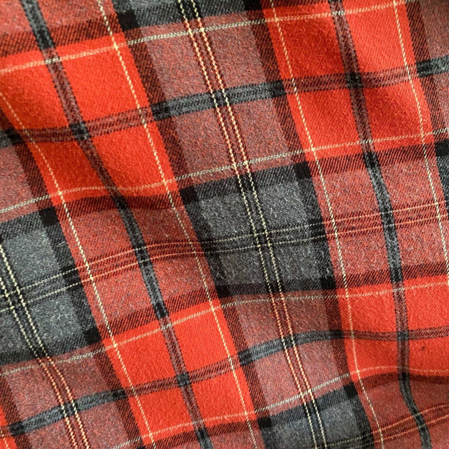 Faded Glory Red Plaid Flannel Shirt