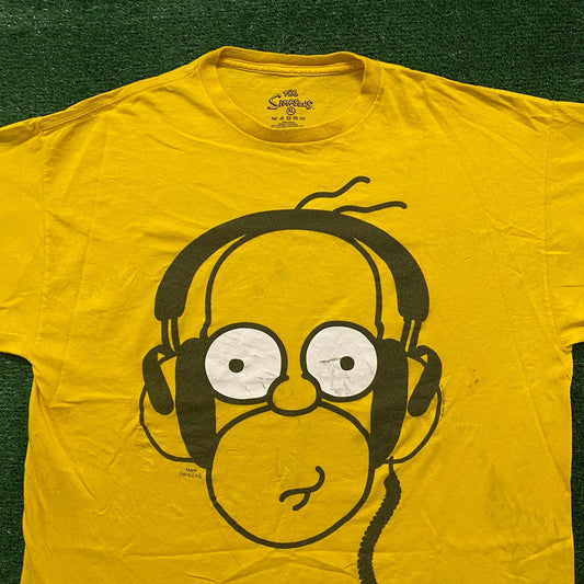Homer Simpsons Face Vintage Cartoon T-Shirt