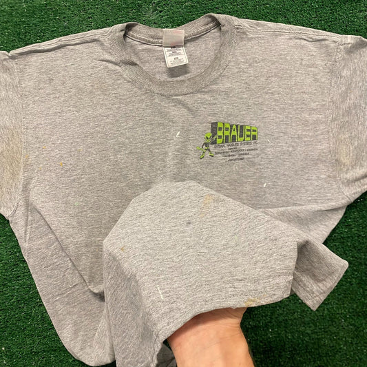 Aliens Vintage Painted Grunge Workwear T-Shirt