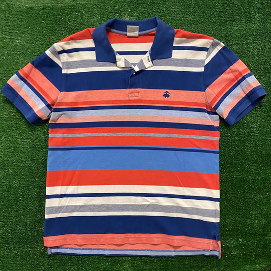 Brooks Brothers Striped Vintage Preppy Polo Shirt