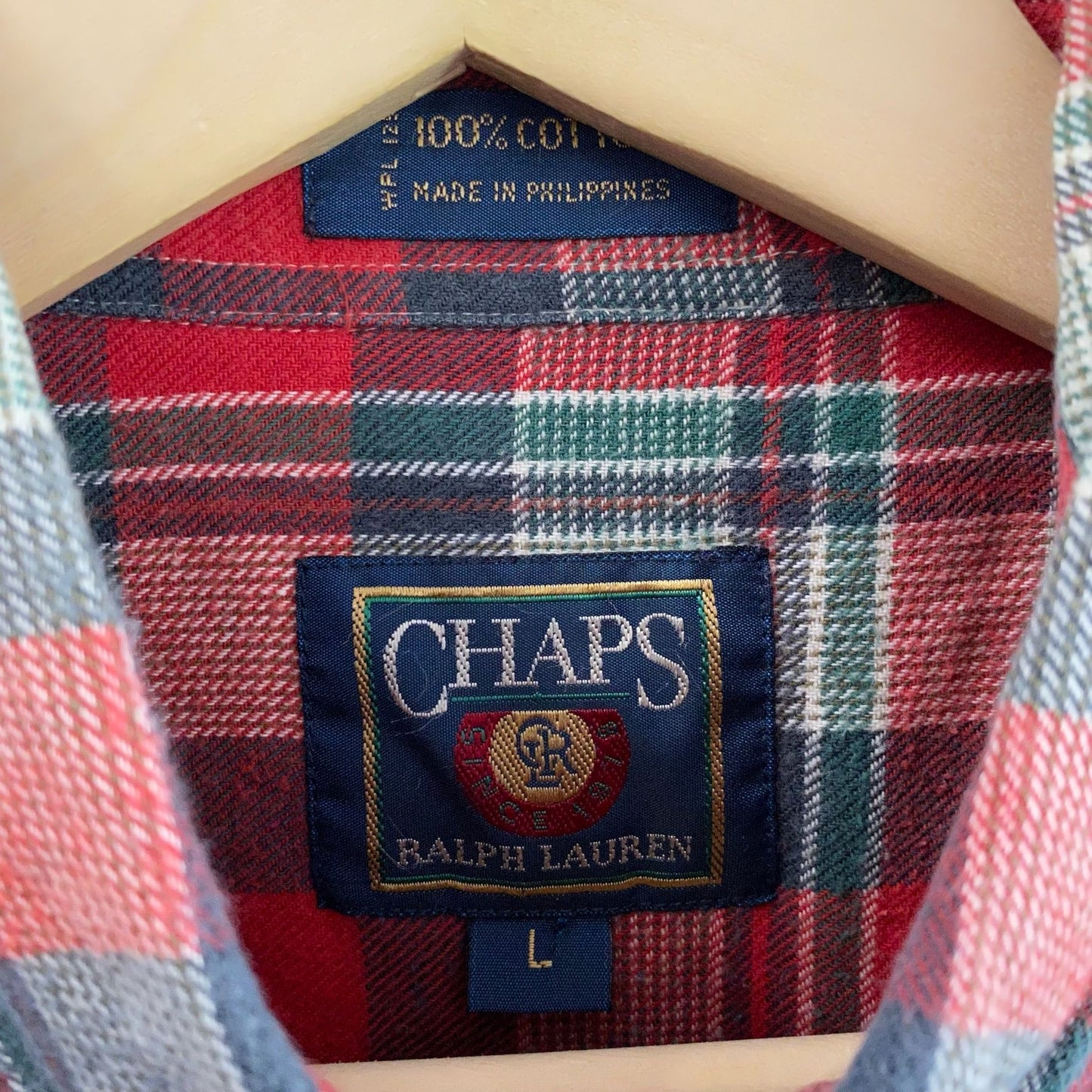 Vintage Chaps Ralph Lauren Plaid Flannel
